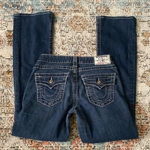 Sold-True Religion Swarovski Crystal Bootcut Jeans sz 27